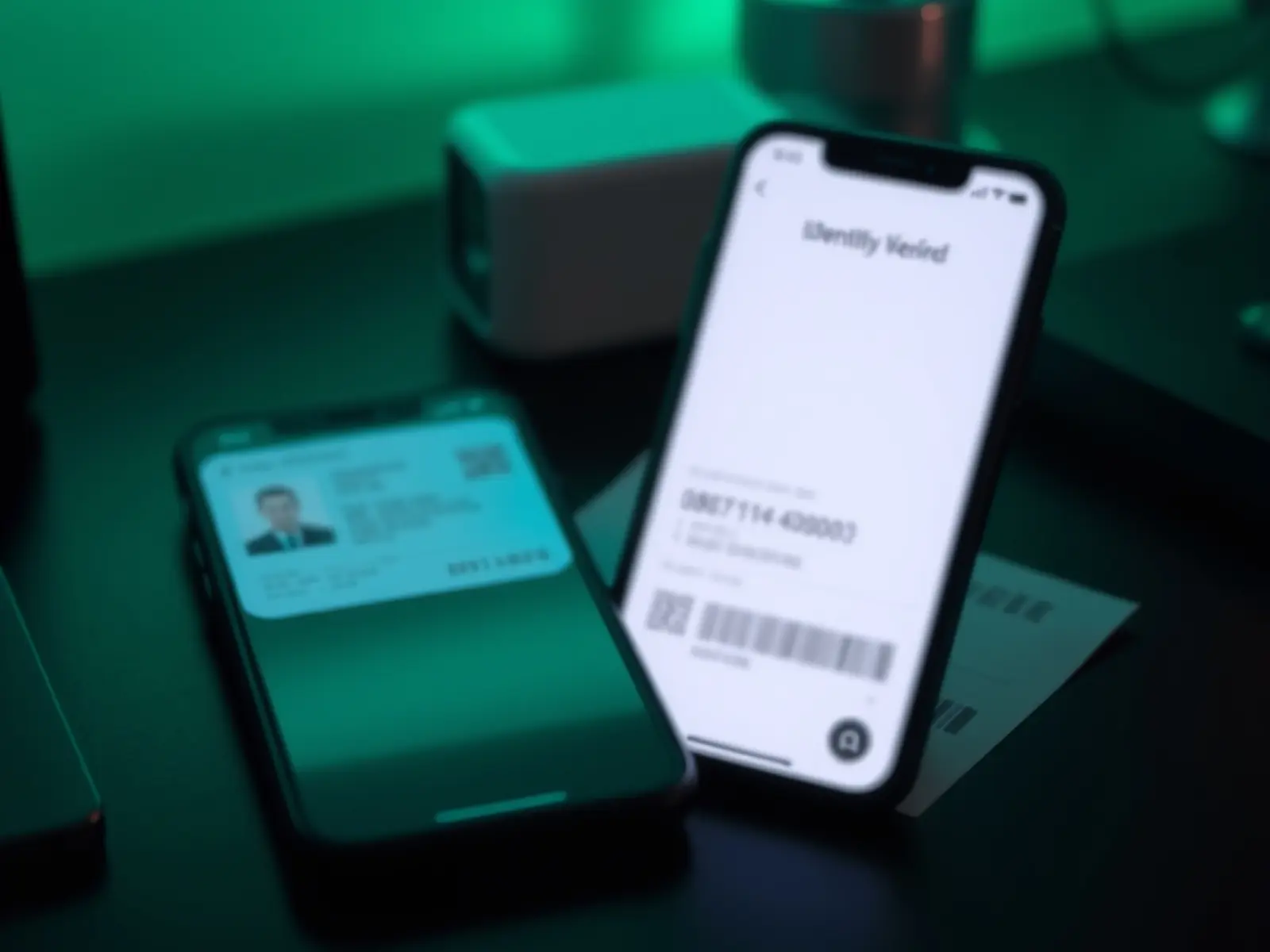 Smartphone et documents pour la vérification d'identité